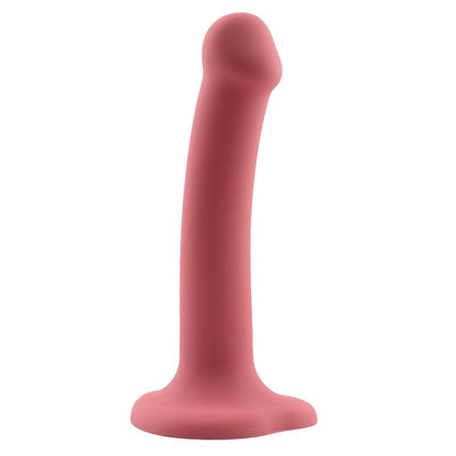 ACTION - BOUNCY LIQUID SILICONE DILDO HIPER FLEXIBLE 6.5 - 16.5 CM SIZE S BURGUNDY