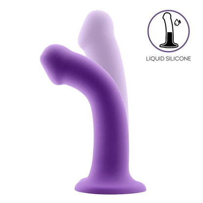 ACTION - BOUNCY LIQUID SILICONE DILDO HIPER FLEXIBLE 7 - 18 CM SIZE M PURPLE