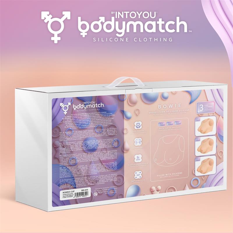 BODYMATCH - BOWIE REALISTIC BREAST FORM E CUP LIQUID SILICONE