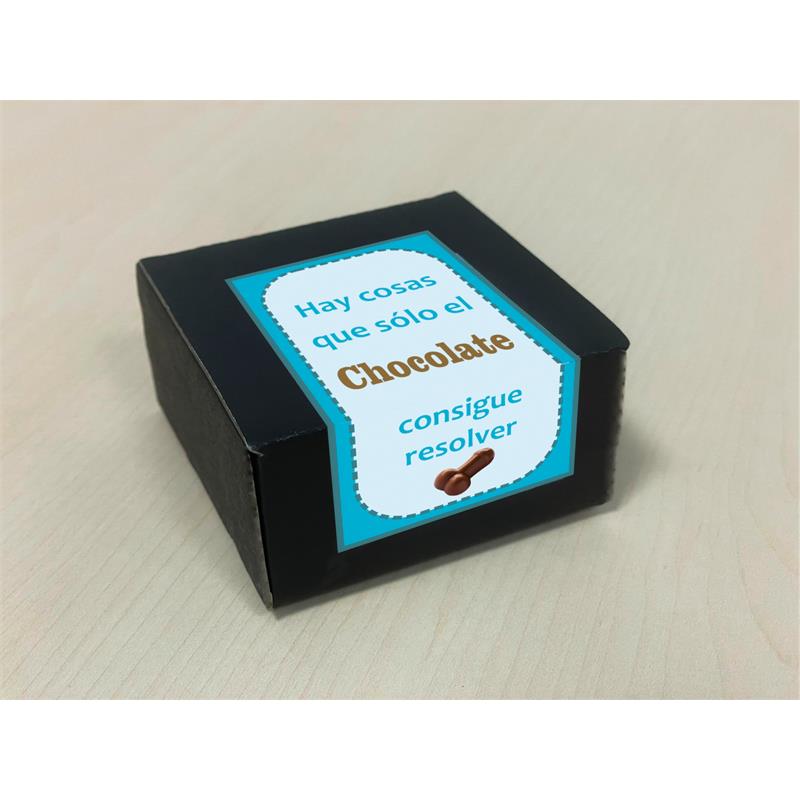 DIVERTY SEX - BOX WITH 8 PENIS-SHAPED PURE CHOCOLATES