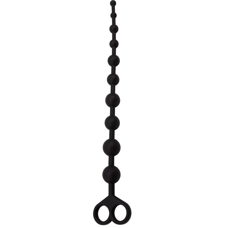 CHISA - BOYFRIEND BEADS 30.8 X 2.4 CM SILICONE BLACK
