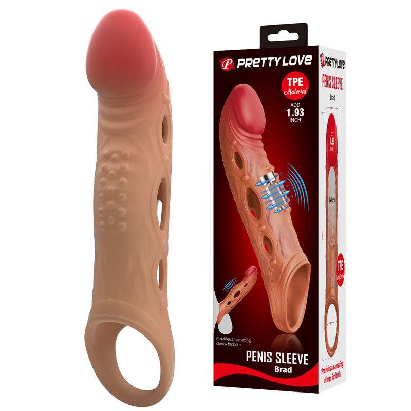 PRETTYLOVE - BRAD VIBRATING PENIS SLEEVE