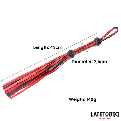 LATETOBED BDSM LINE - BRAIDED FLOGGER 49 CM