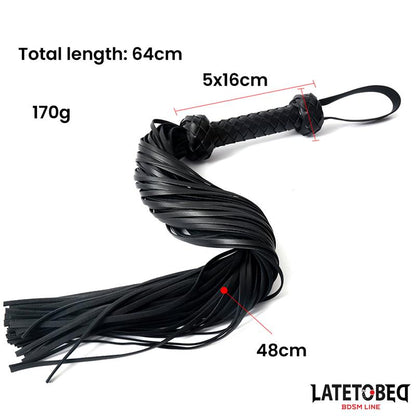 LATETOBED BDSM LINE - BRAIDED FLOGGER 64.5 CM