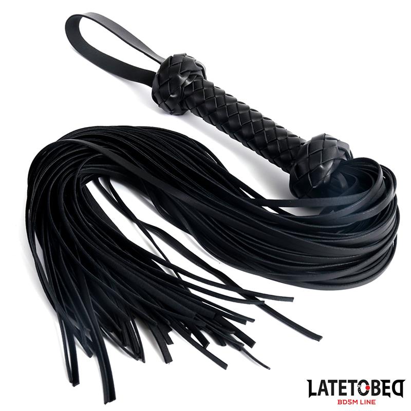 LATETOBED BDSM LINE - BRAIDED FLOGGER 64.5 CM
