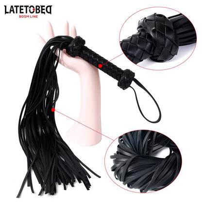 LATETOBED BDSM LINE - BRAIDED FLOGGER 64.5 CM