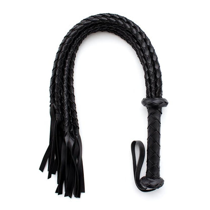 LATETOBED BDSM LINE - BRAIDED FLOGGER 75 CM BLACK