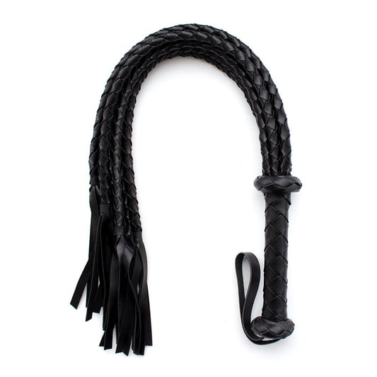 LATETOBED BDSM LINE - BRAIDED FLOGGER 75 CM BLACK