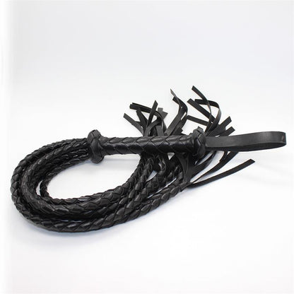 LATETOBED BDSM LINE - BRAIDED FLOGGER 75 CM BLACK