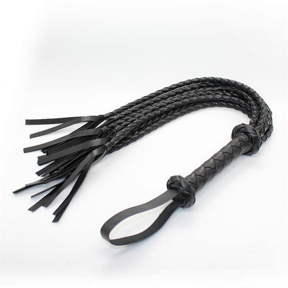 LATETOBED BDSM LINE - BRAIDED FLOGGER 75 CM BLACK