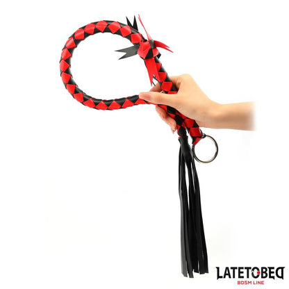 LATETOBED BDSM LINE - BRAIDED FLOGGER 85 CM