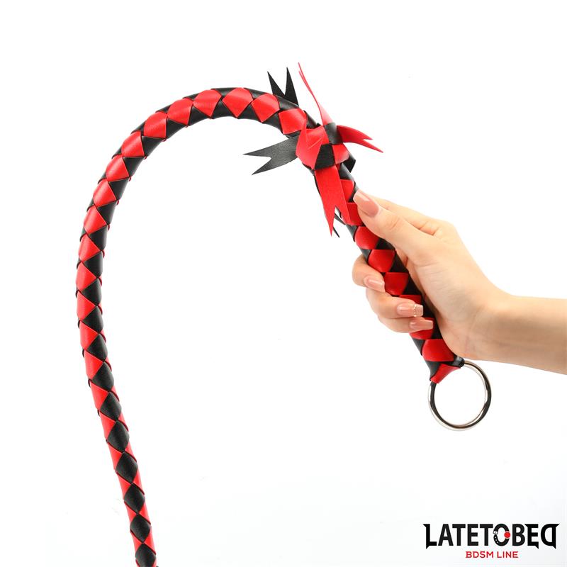 LATETOBED BDSM LINE - BRAIDED FLOGGER 85 CM