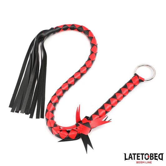 LATETOBED BDSM LINE - BRAIDED FLOGGER 85 CM