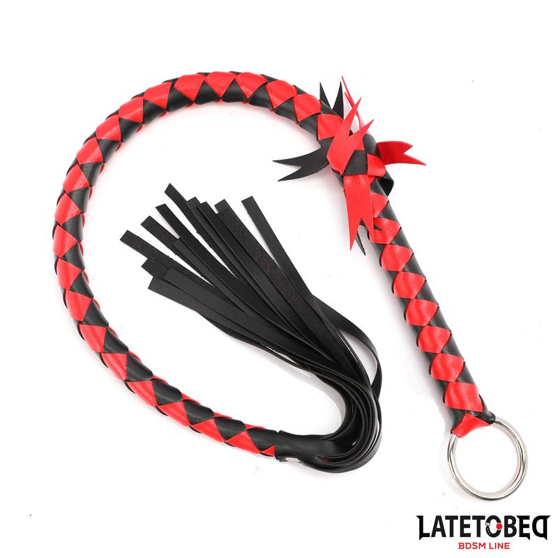 LATETOBED BDSM LINE - BRAIDED FLOGGER 85 CM