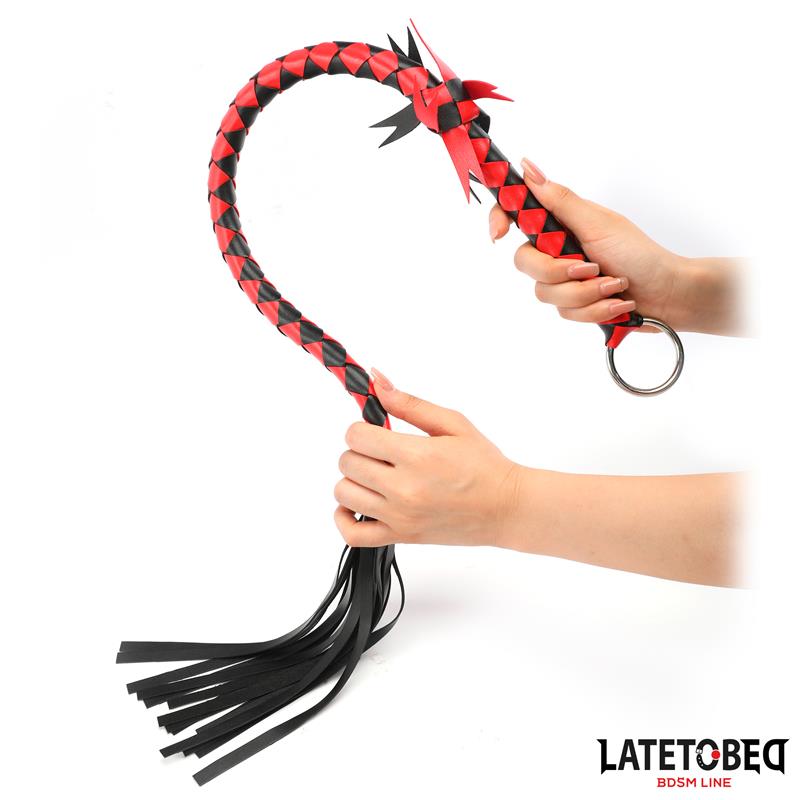 LATETOBED BDSM LINE - BRAIDED FLOGGER 85 CM