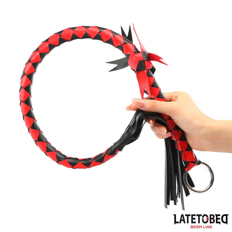 LATETOBED BDSM LINE - BRAIDED FLOGGER 85 CM