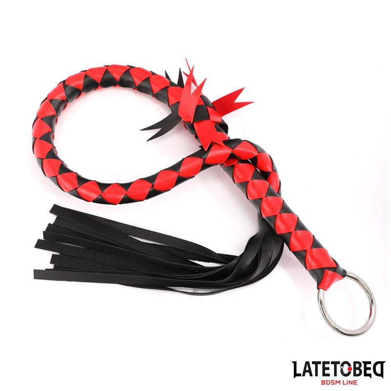LATETOBED BDSM LINE - BRAIDED FLOGGER 85 CM