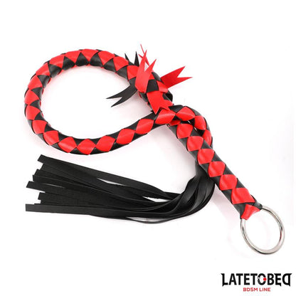 LATETOBED BDSM LINE - BRAIDED FLOGGER 85 CM