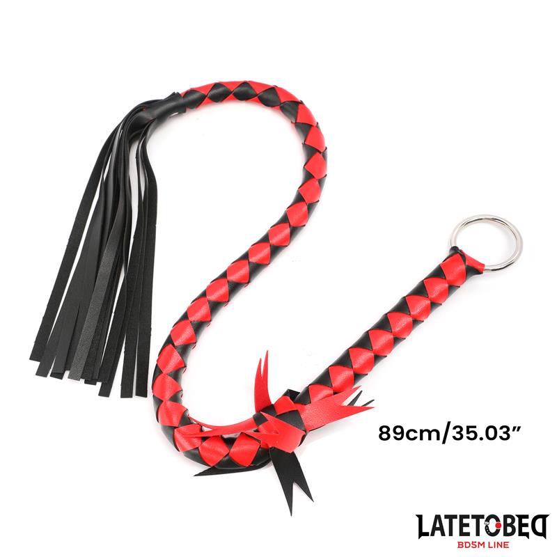 LATETOBED BDSM LINE - BRAIDED FLOGGER 85 CM