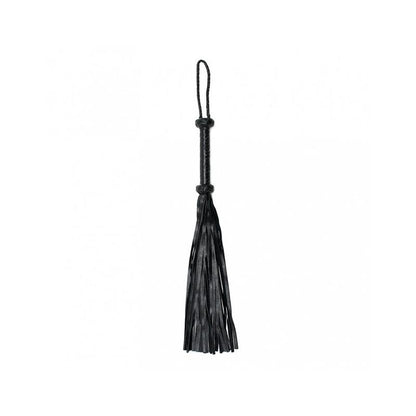 BONDAGE PLAY - BRAIDED FLOGGER LEATHER BLACK