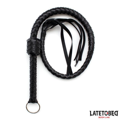 LÍNEA BDSM LATETOBED - LÁTIGO TRENZADO NEGRO 116 CM