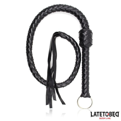 LATETOBED BDSM LINE - BRAIDED WHIP BLACK 116CM