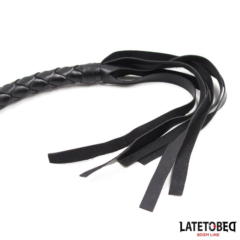 LATETOBED BDSM LINE - BRAIDED WHIP BLACK 116CM