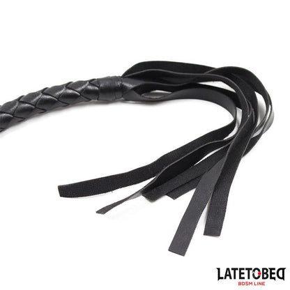 LATETOBED BDSM LINE - BRAIDED WHIP BLACK 116CM