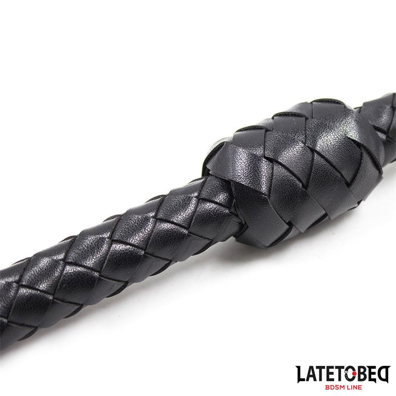 LATETOBED BDSM LINE - BRAIDED WHIP BLACK 116CM