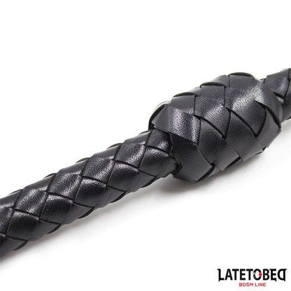 LATETOBED BDSM LINE - BRAIDED WHIP BLACK 116CM