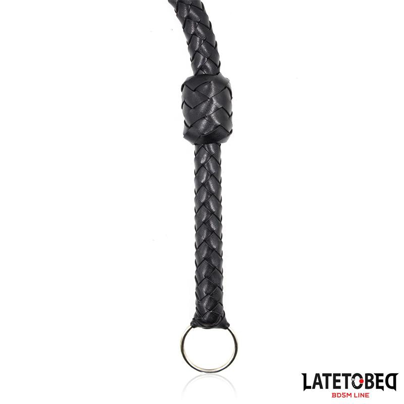 LATETOBED BDSM LINE - BRAIDED WHIP BLACK 116CM