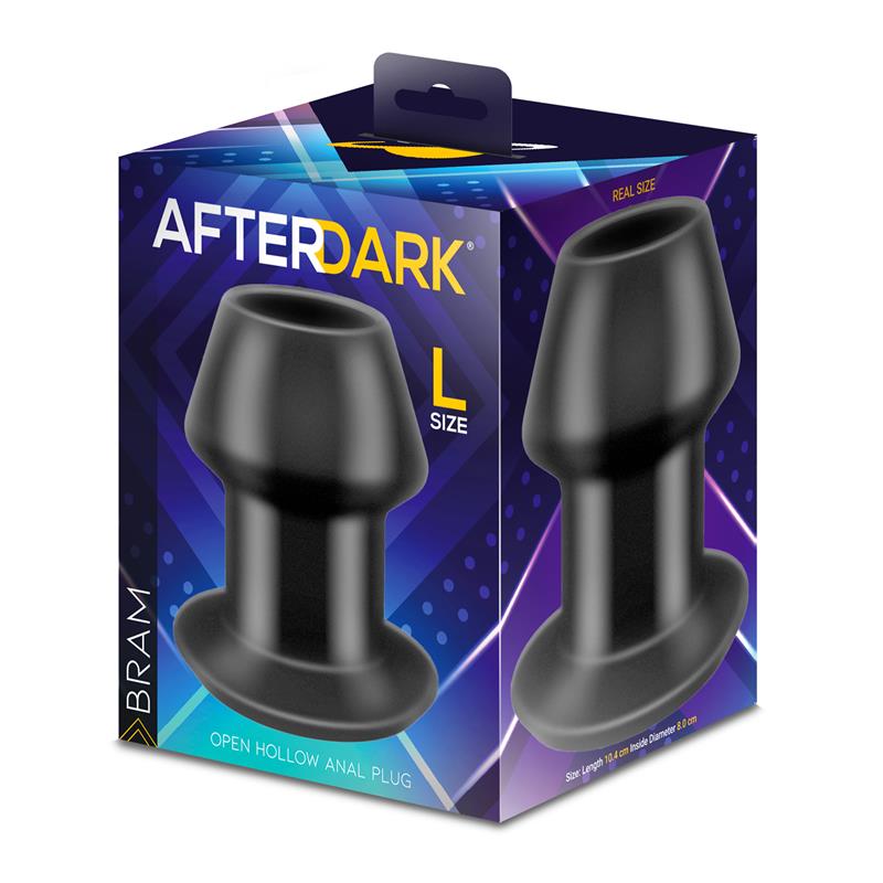 AFTERDARK - BRAM OPEN HOLLOW ANAL PLUG SIZE L