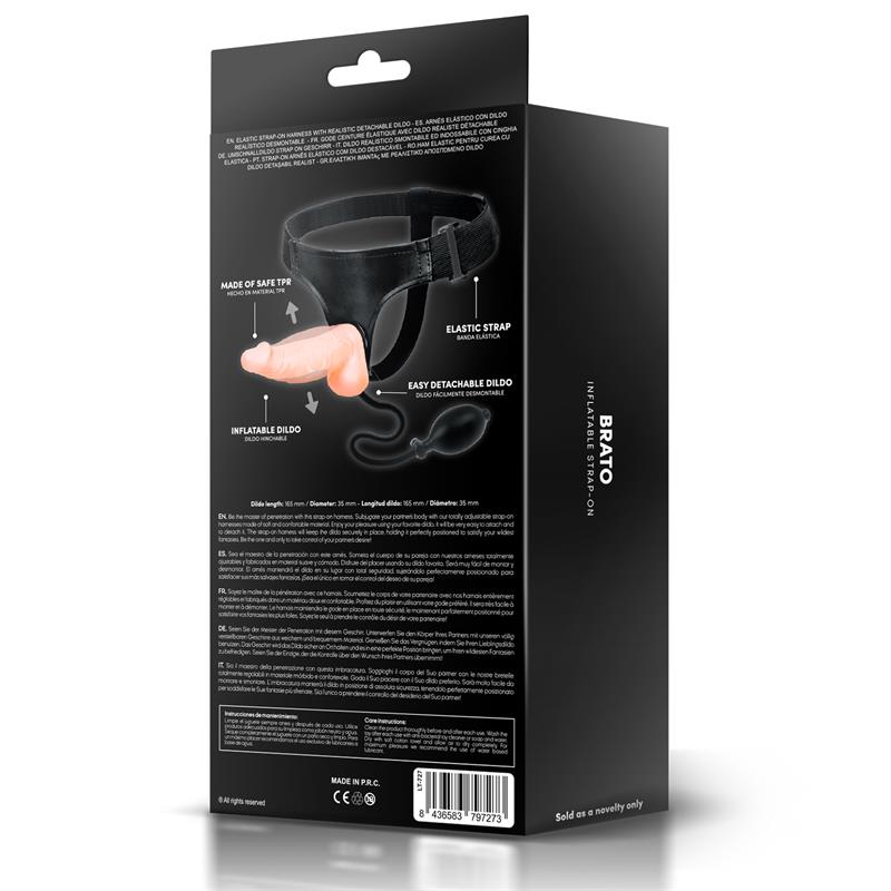HARNESS COLLECTION LATETOBED - BRATO INFLATABLE STRAP-ON HARNESS