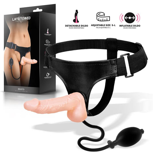 HARNESS COLLECTION LATETOBED - BRATO INFLATABLE STRAP-ON HARNESS