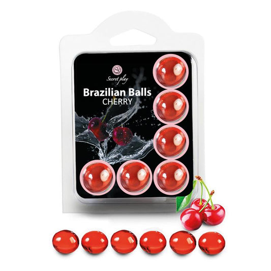 SECRET PLAY - BRAZILIAN BALLS SET 6  CHERRY