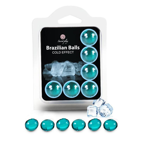 SECRET PLAY - BRAZILIAN BALLS SET 6  COLD EFFECT