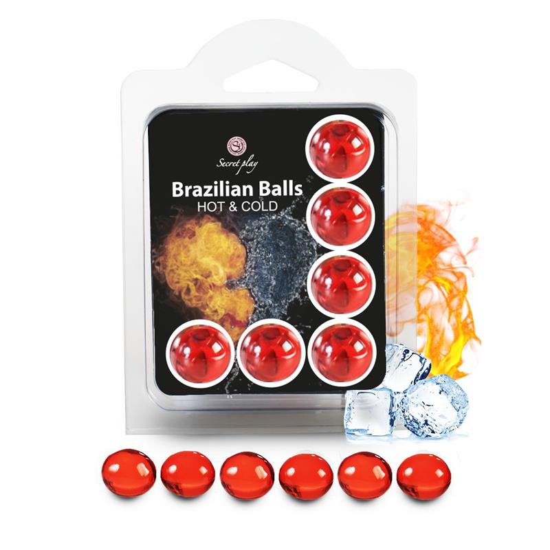 SECRET PLAY - BRAZILIAN BALLS SET 6  HOT & COLD EFFECT