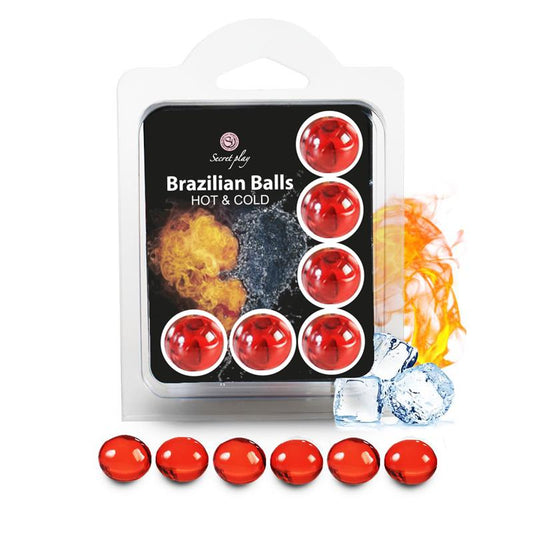 SECRET PLAY - BRAZILIAN BALLS SET 6  HOT & COLD EFFECT