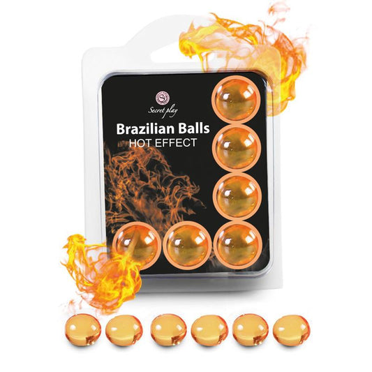 SECRET PLAY - BRAZILIAN BALLS  SET 6  HOT EFFECT