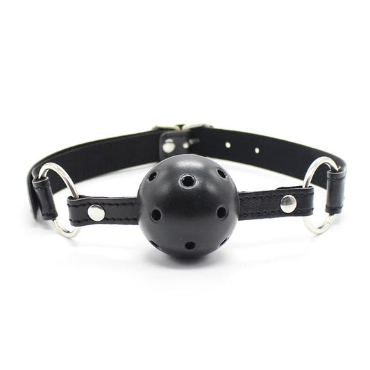 LATETOBED BDSM LINE - BREATHABLE BALL GAG 4,5 CM BLACK