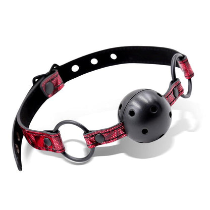 DIAMOND LINE - BREATHABLE GAG BALL DIAMOND VEGAN LEATHER