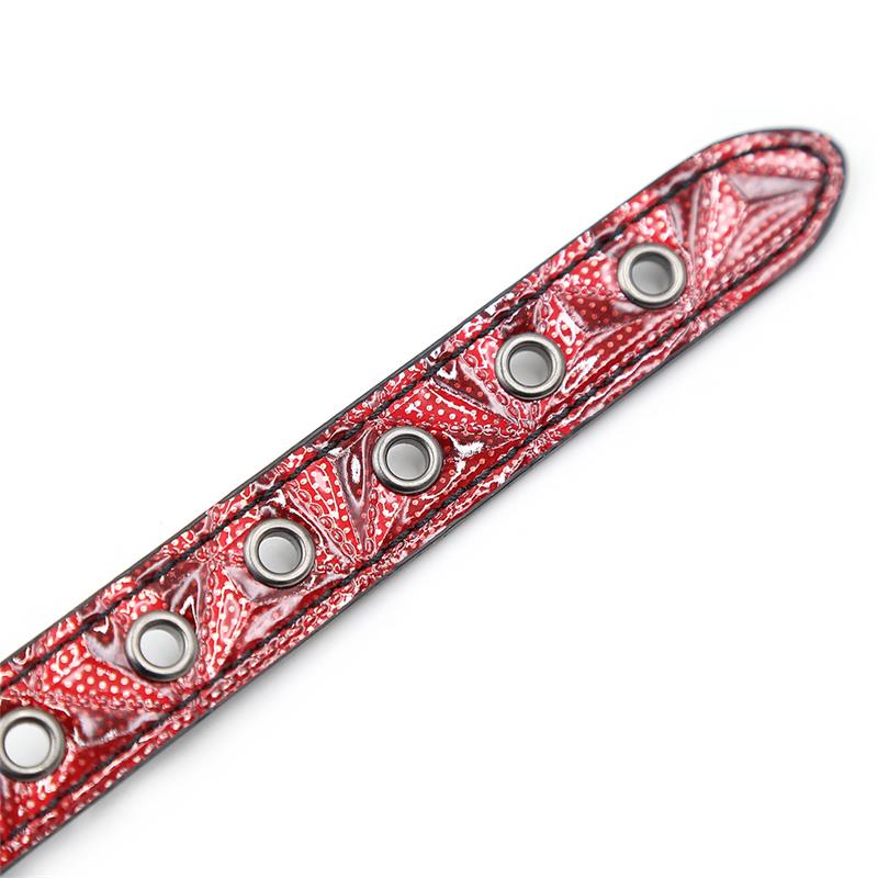 DIAMOND LINE - BREATHABLE GAG BALL DIAMOND VEGAN LEATHER