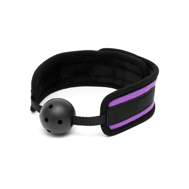 BONDAGE PLAY - BREATHABLE GAG BALL PURPLE