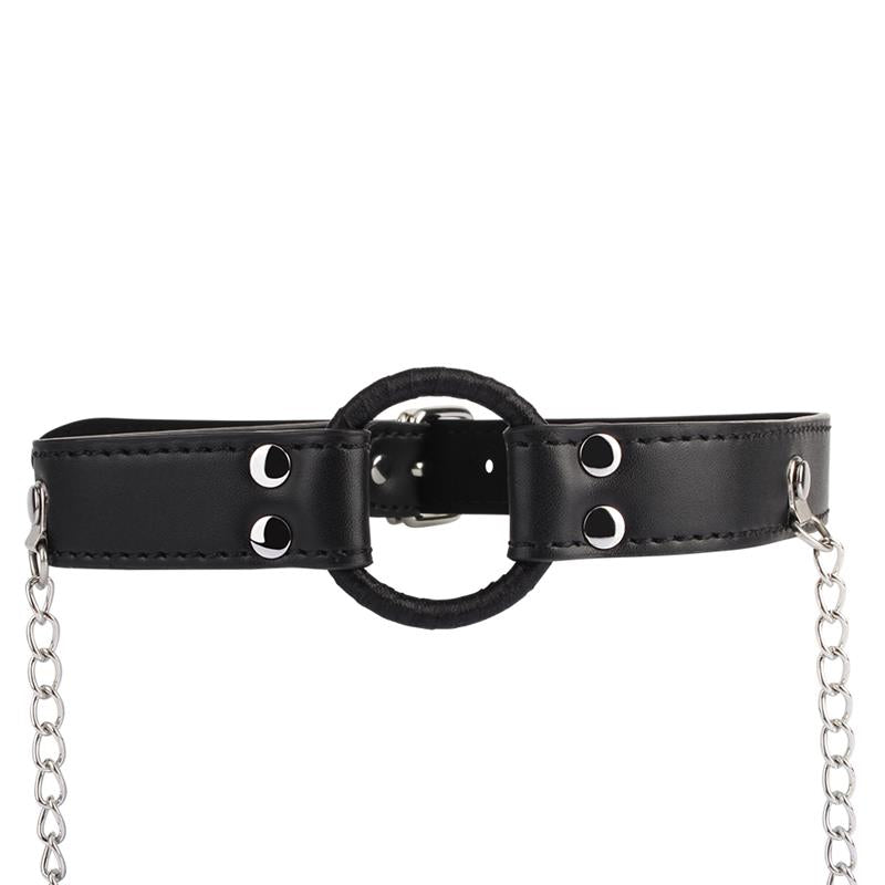 CHISA - BREATHABLE O RING GAG WITH NIPPLE CLAMPS