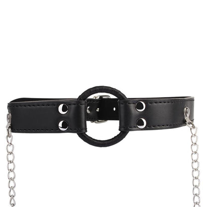CHISA - BREATHABLE O RING GAG WITH NIPPLE CLAMPS