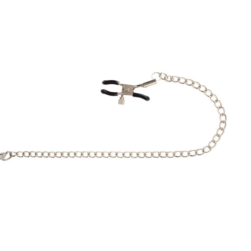 CHISA - BREATHABLE O RING GAG WITH NIPPLE CLAMPS