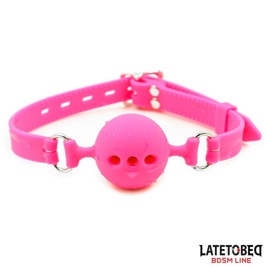 LATETOBED BDSM LINE - BREATHABLE SILICONE BALL GAG M - 4.5 CM