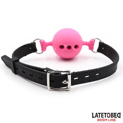 LATETOBED BDSM LINE - BREATHABLE SILICONE BALL GAG S - 4 CM