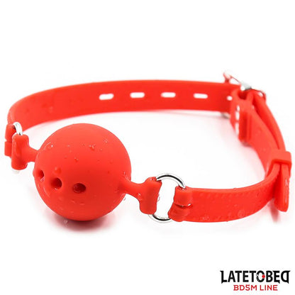 LATETOBED BDSM LINE - BREATHABLE SILICONE BALL GAG S - 4 CM