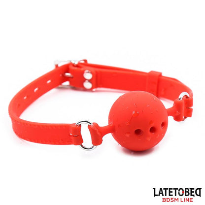 LATETOBED BDSM LINE - BREATHABLE SILICONE BALL GAG S - 4 CM